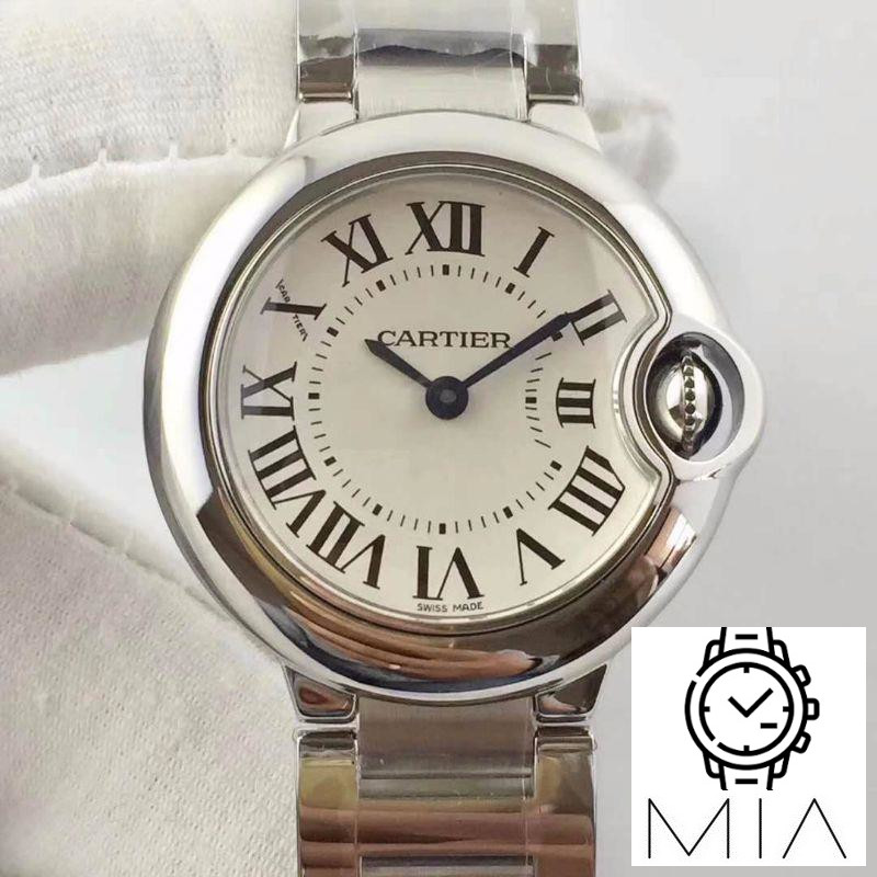 Ballon Bleu De Cartier 28MM W69010Z4 V6 Factory White Dial