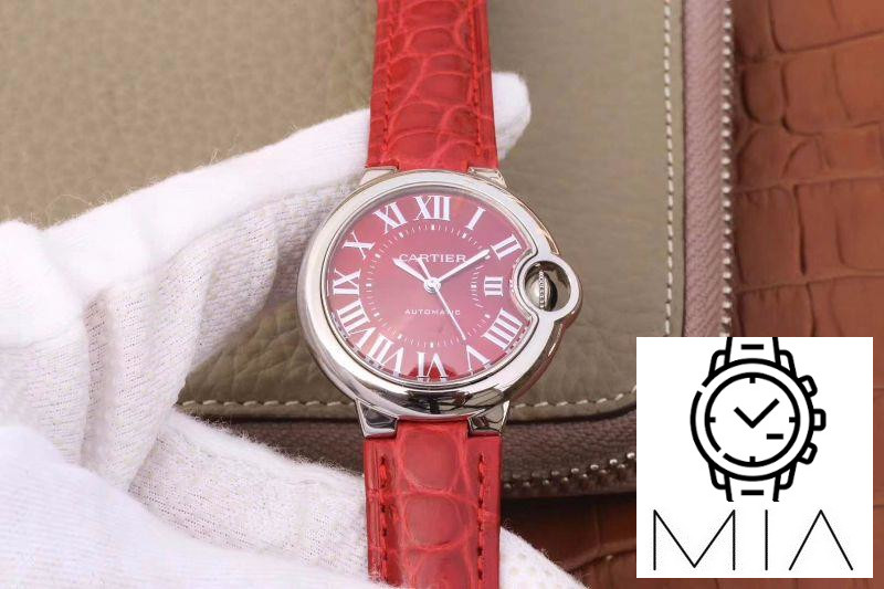 Ballon Bleu De Cartier 33MM WSBB0022 TW Factory Red Dial