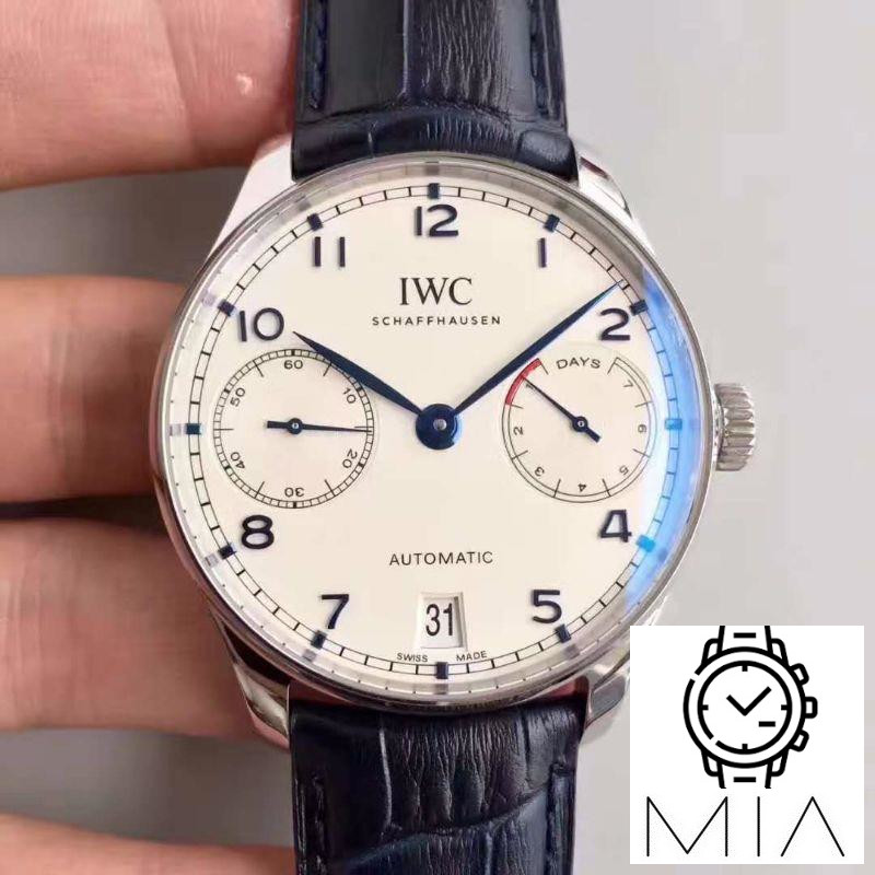 IWC Portugieser IW500705 ZF Factory V4 White Dial and Blue Markers