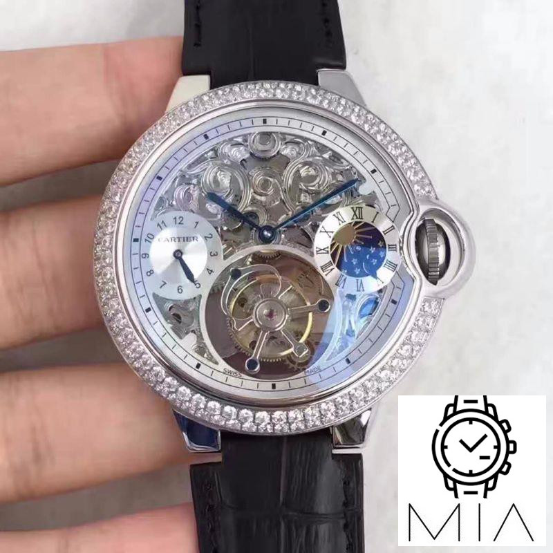 Ballon Bleu De Cartier Tourbillon Silver Dial