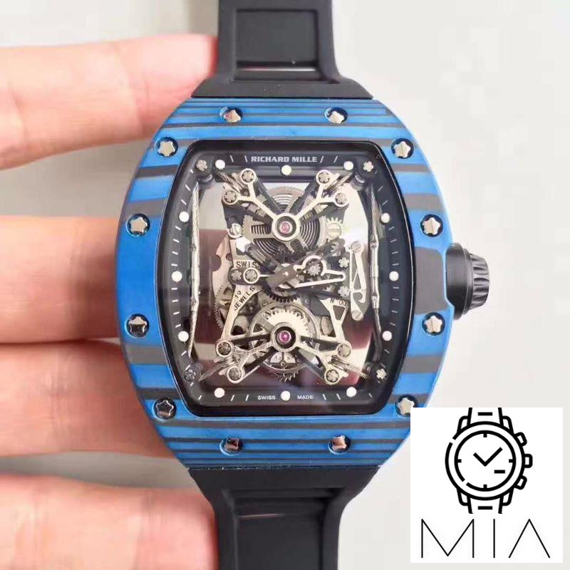 Richard Mille RM50-27-01 NTPT Blue Forged Carbon Skeleton Dial