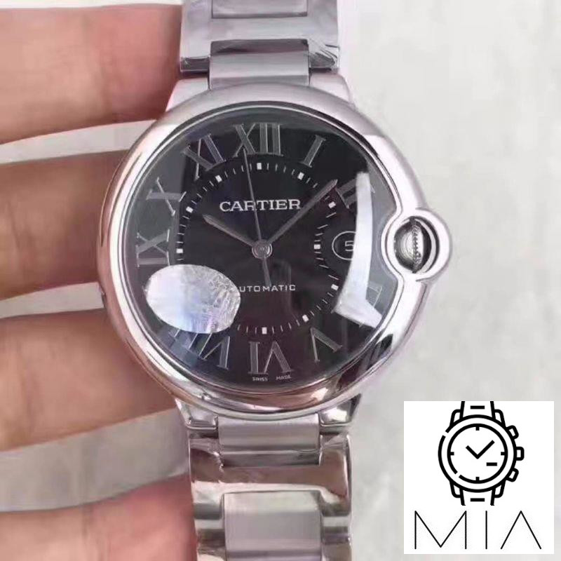 Cartier Ballon Bleu 42MM W6920042 V6 Factory Black Dial