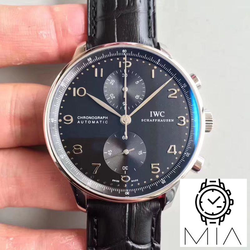 IWC Portugieser Chronograph IW371447 ZF Factory Black Dial