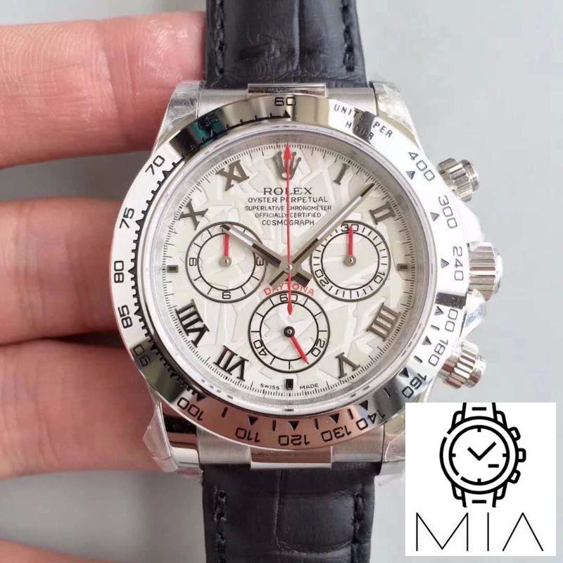 Rolex Daytona Cosmograph 116520 JH Factory Black Leather Strap