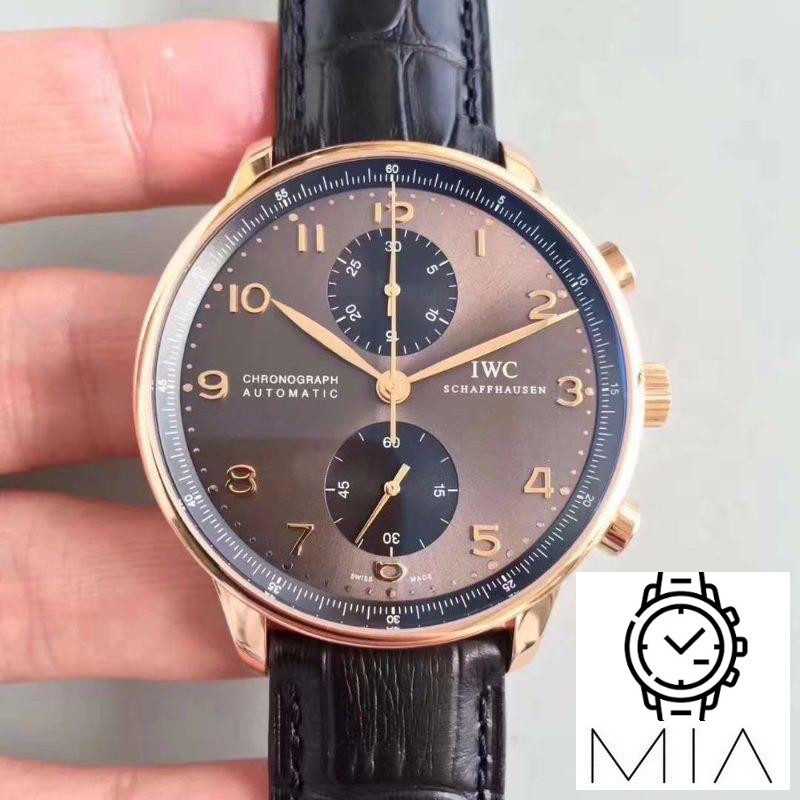 IWC Portugieser Chronograph IW371482 ZF Factory Anthracite Dial