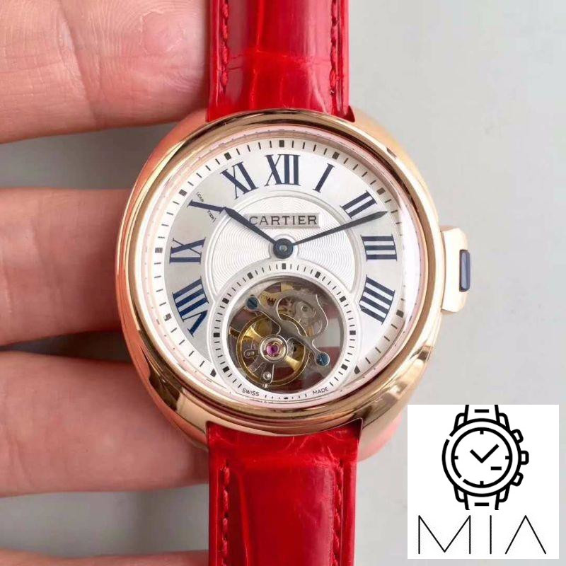 Cartier Drive De Tourbillon W4100013 18K Rose Gold White Dial