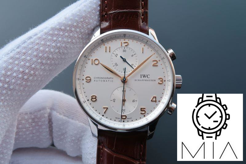 IWC Portugieser Chronograph IW371445 ZF Factory White Dial