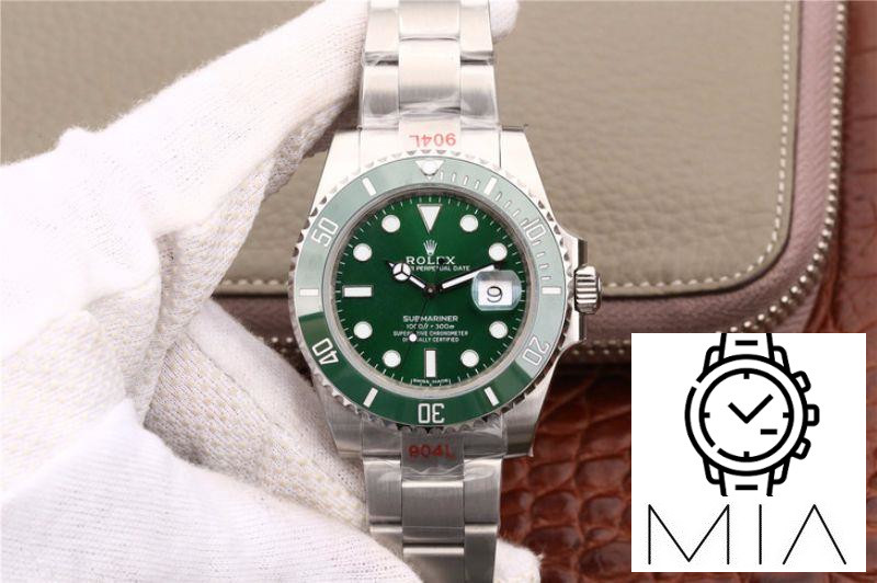 Rolex Submariner Date 116610LV Noob Factory V9 Green Ceramic Bezel
