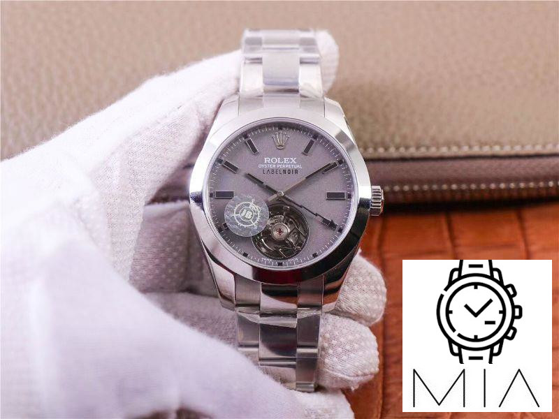 Rolex Milgauss Base 116400 Label Noir Design LNT01HS-001 JB Factory Silver Case Watch