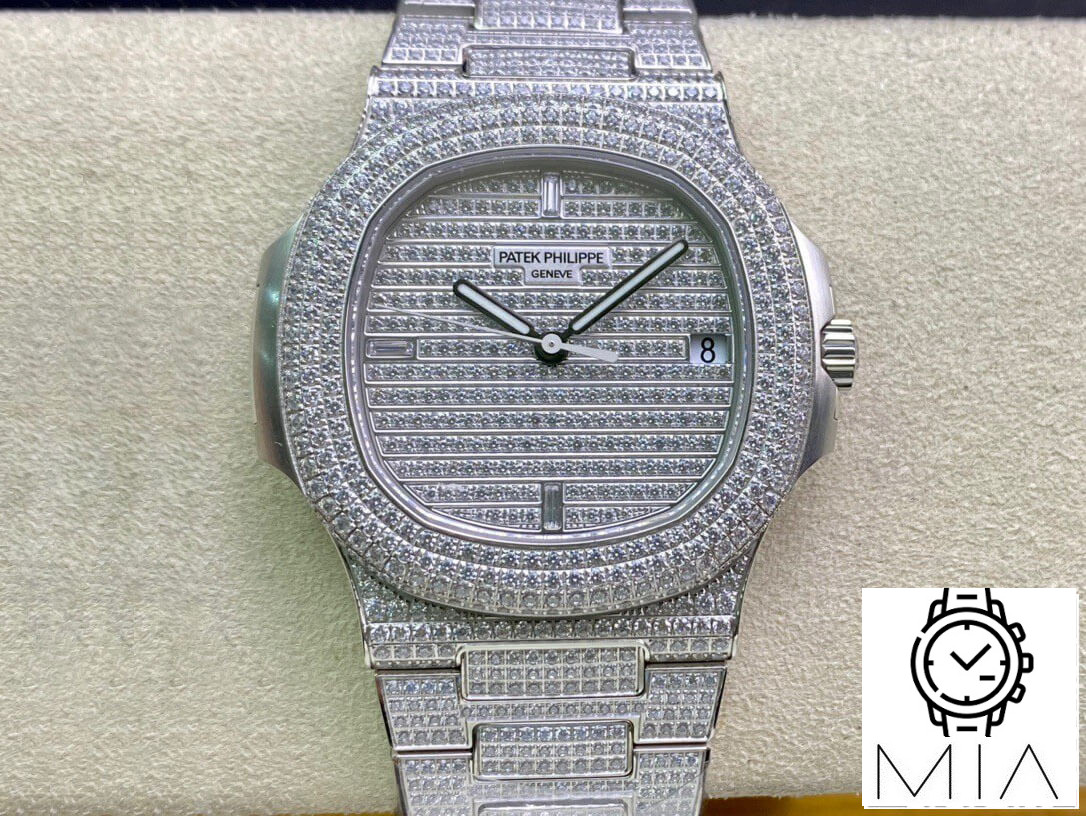 Patek Philippe Nautilus 5719/10G-010 PPF Factory V4 Silver Diamond