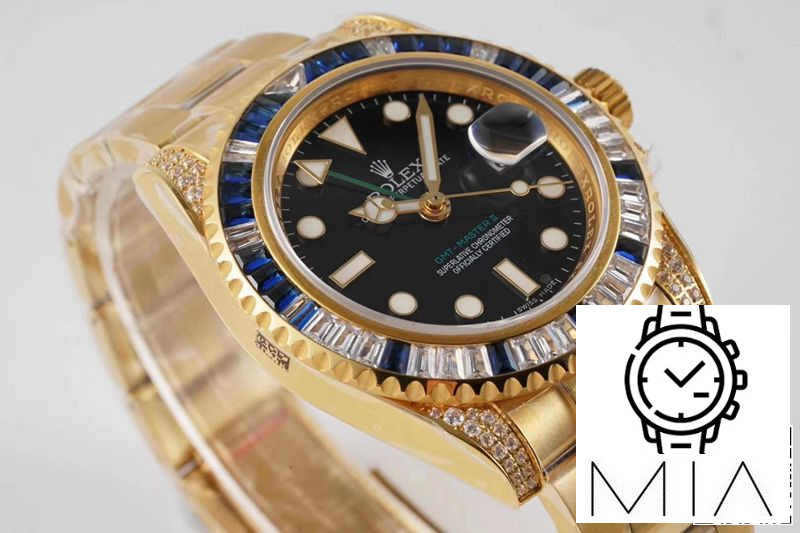 Rolex GMT Master II 116758 SAru ROF Factory Blue White Diamond