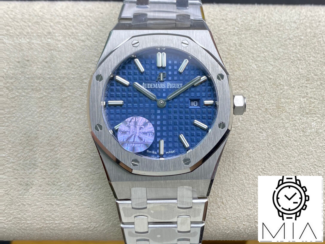 Audemars Piguet Royal Oak Quartz 67650ST.OO.1261ST.01 JF Factory Blue Dial