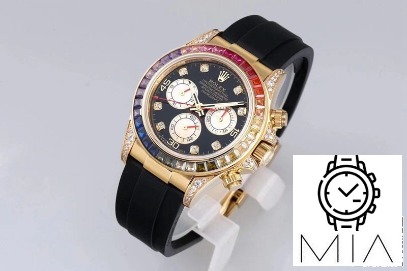 Rolex Daytona 116598RBOW BL Factory Yellow Gold
