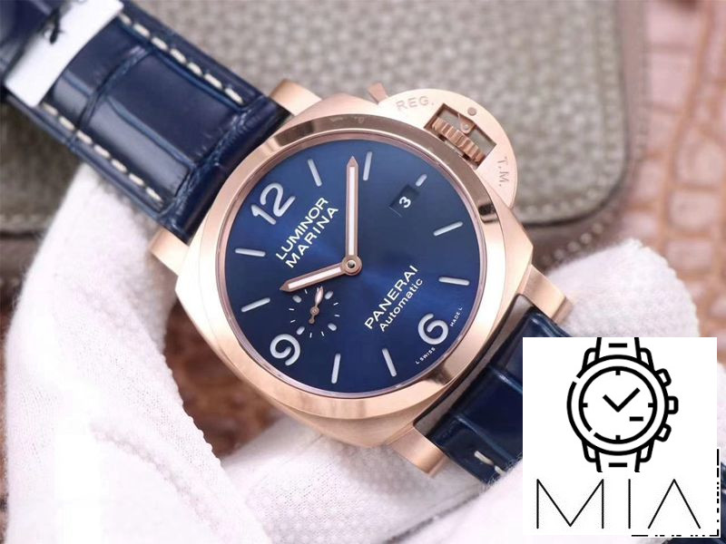 Panerai Luminor Marina Goldtech PAM01112 VS Factory Blue Dial