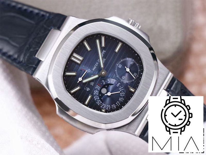 Patek Philippe Nautilus 5712/1A-001 PF Factory Blue Dial Leather Strap