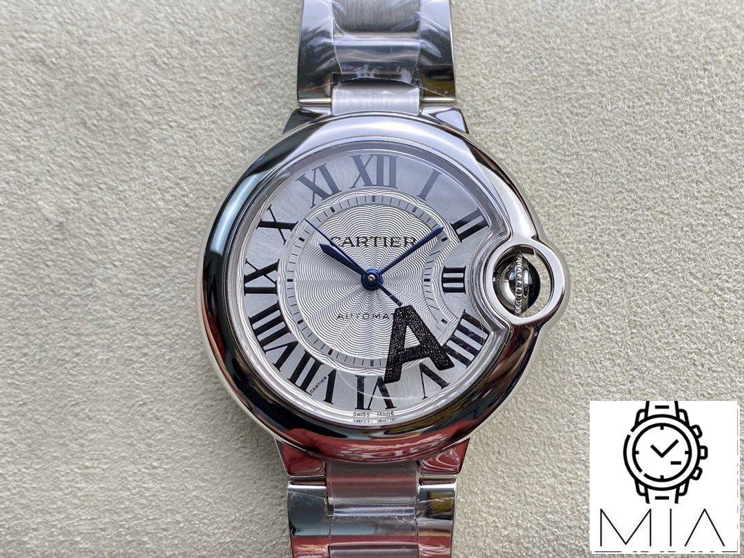 Ballon Bleu De Cartier 33MM W6920071 V6 Factory Stainless Steel White Dial