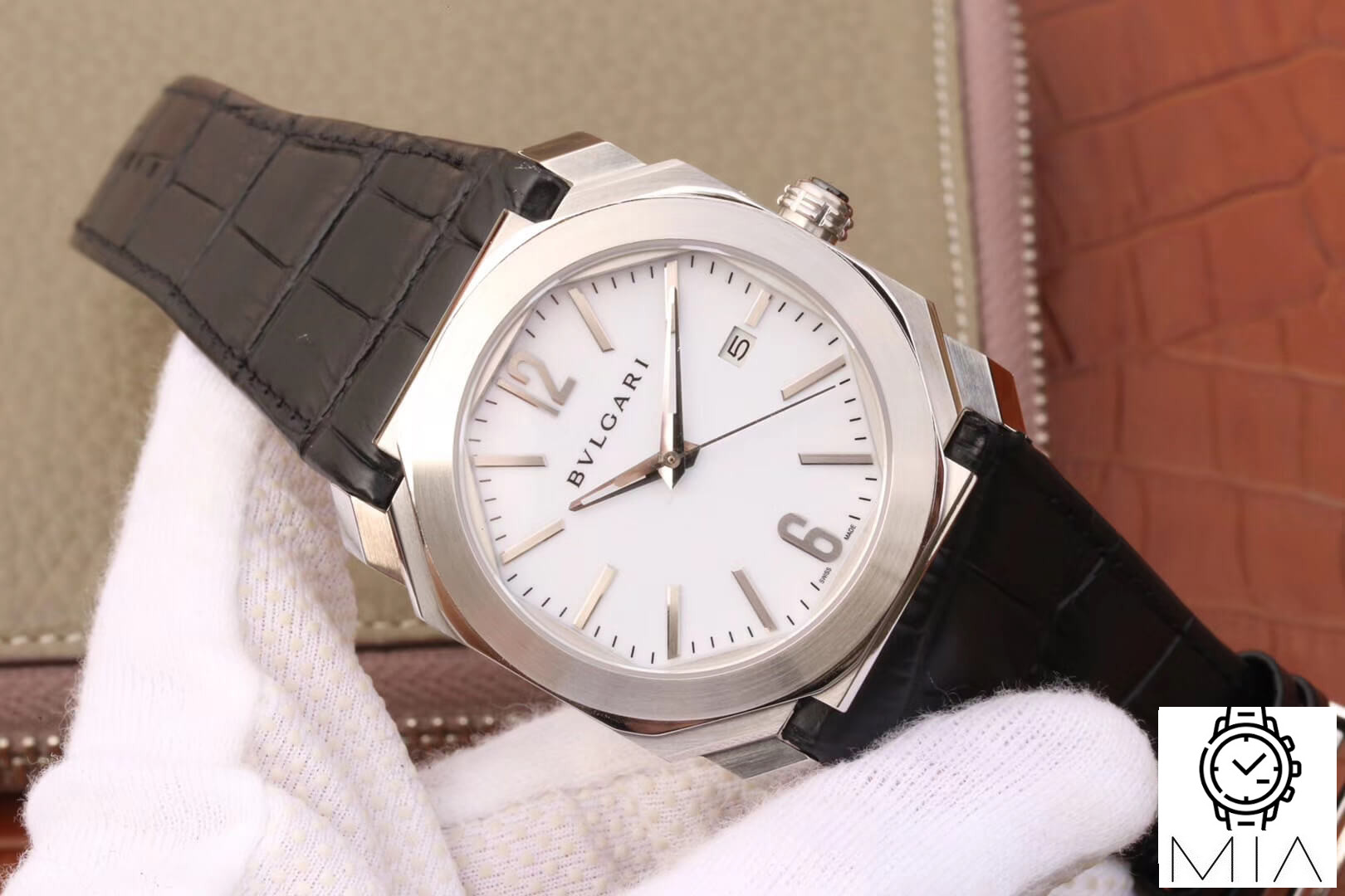 Bvlgari Octo 102779 OC41C6SLD Black Strap