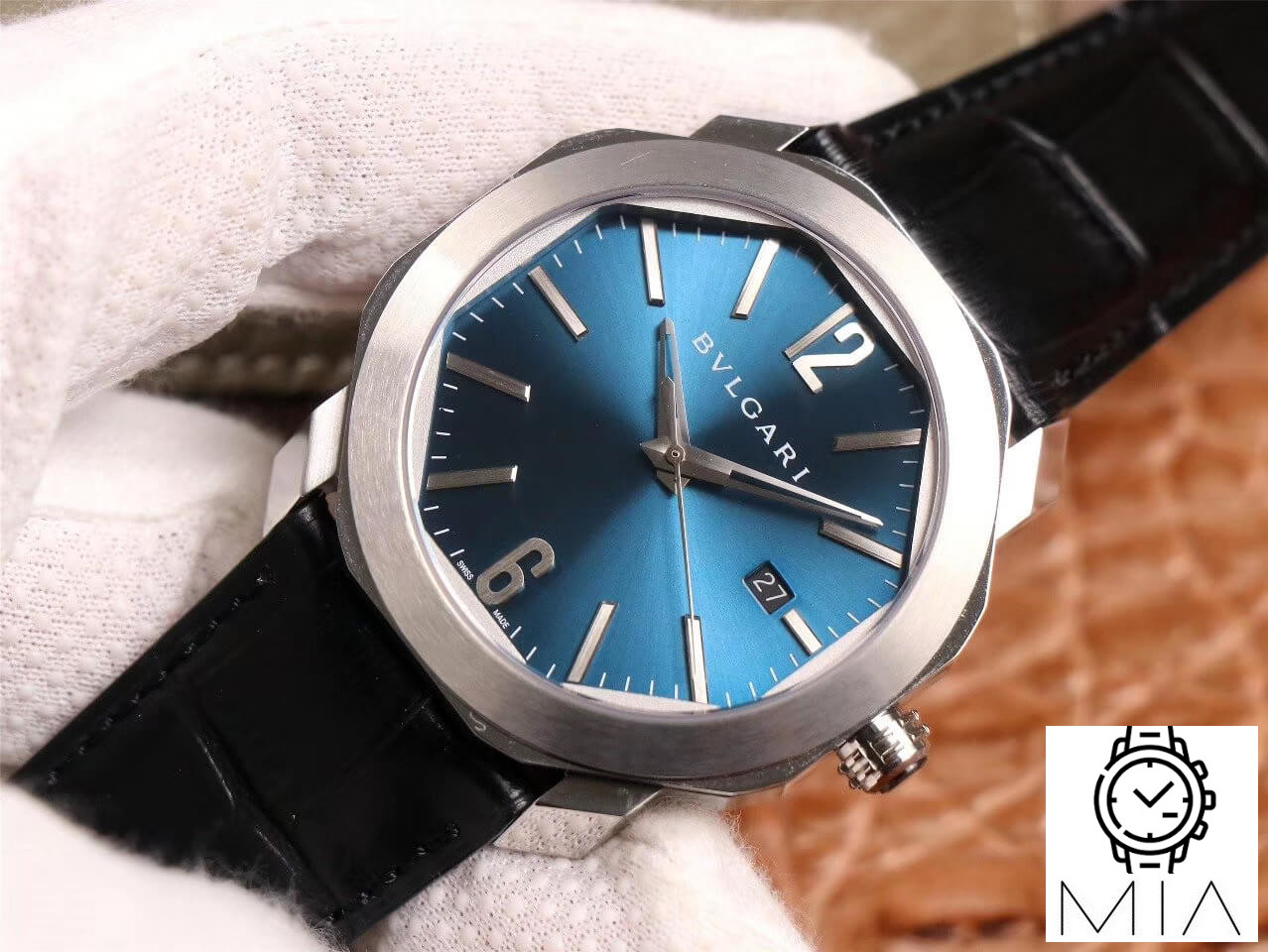 Bvlgari Octo 102429 BV Factory Stainless Steel Bezel