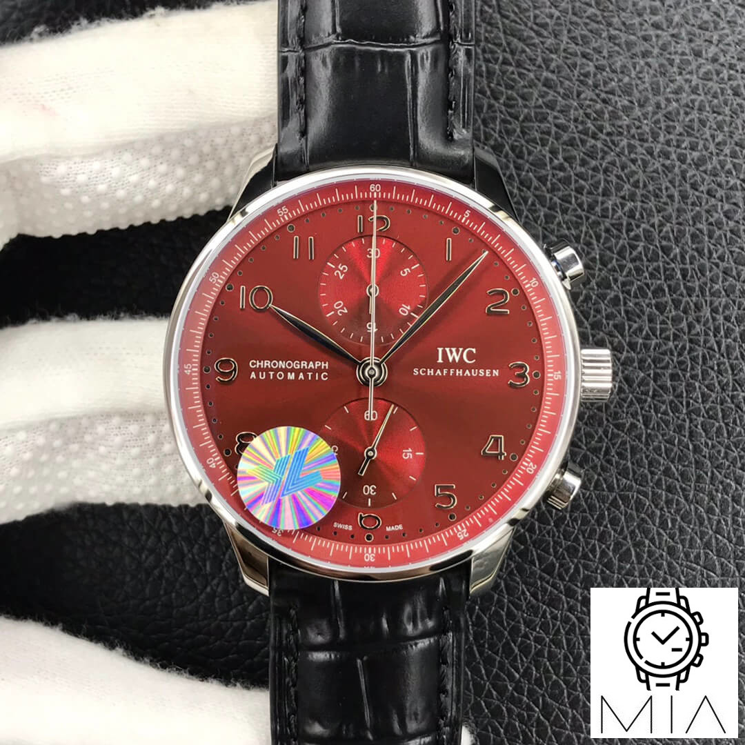 IWC Portugieser Chronograph IW371616 YL Factory Black Strap