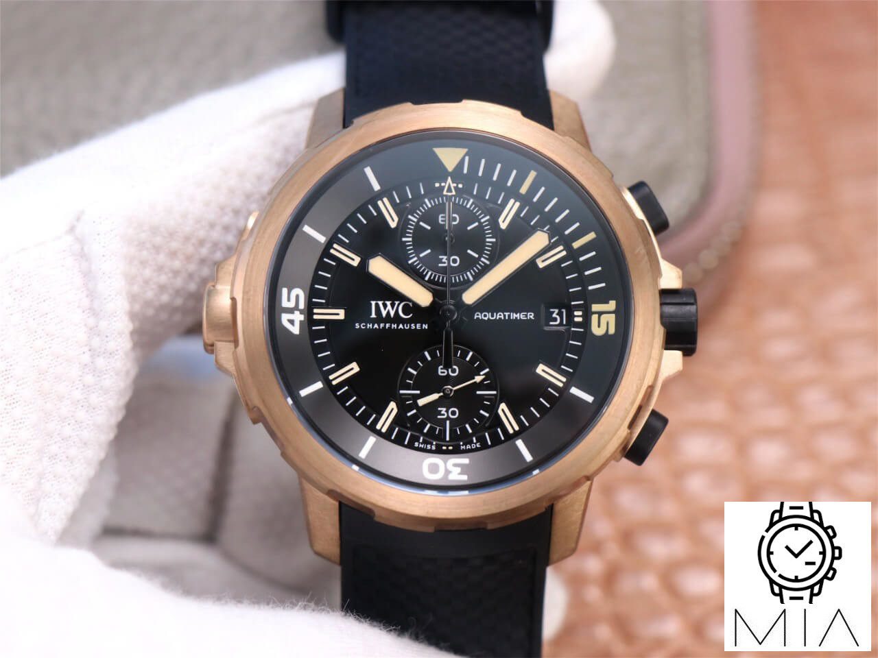 IWC Aquatimer Darwin Adventure Tour Special Edition IW379503 V6 Factory Black Strap