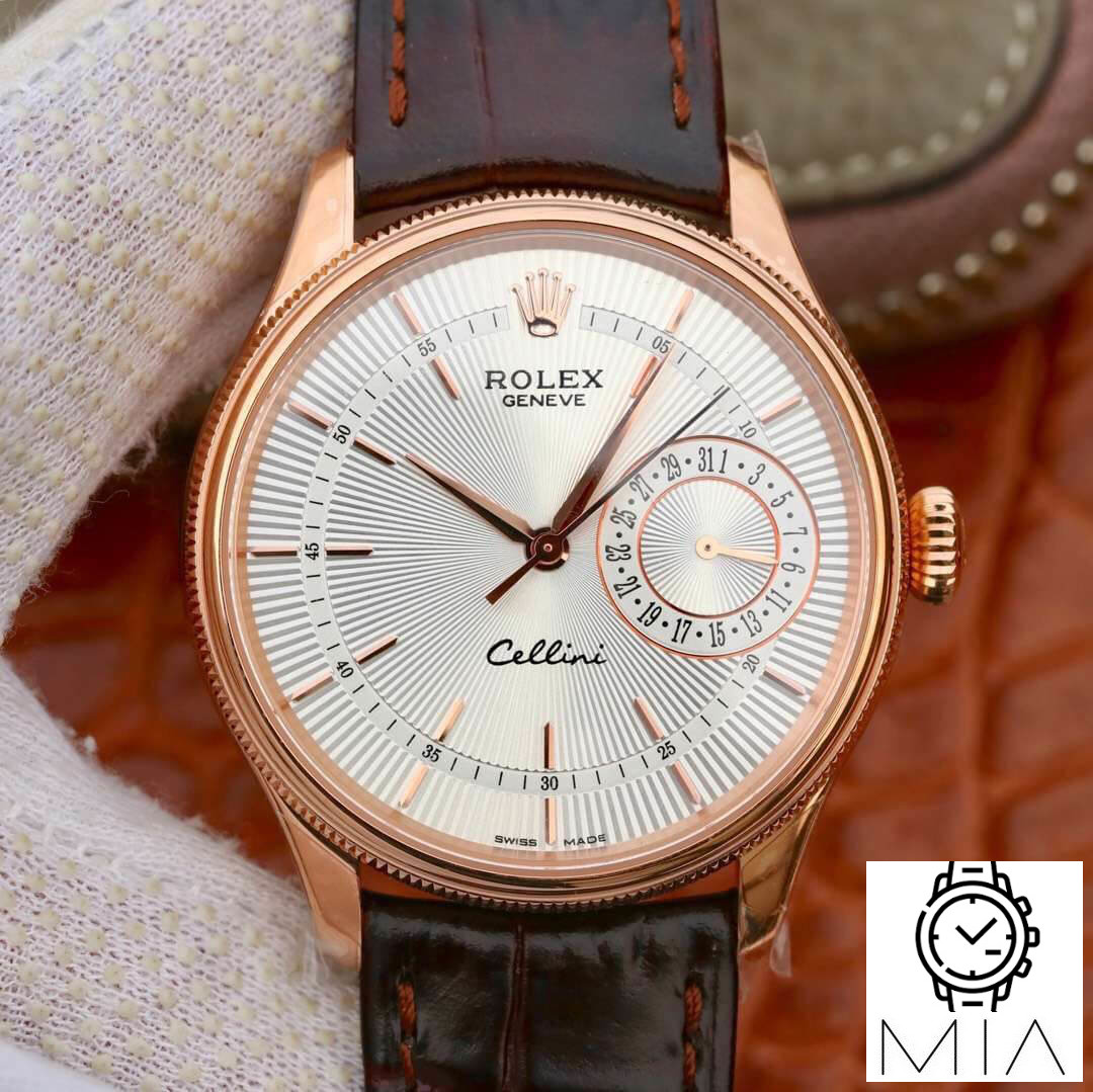 Rolex Celini Date M50515-0008 MKS Factory Brown Strap
