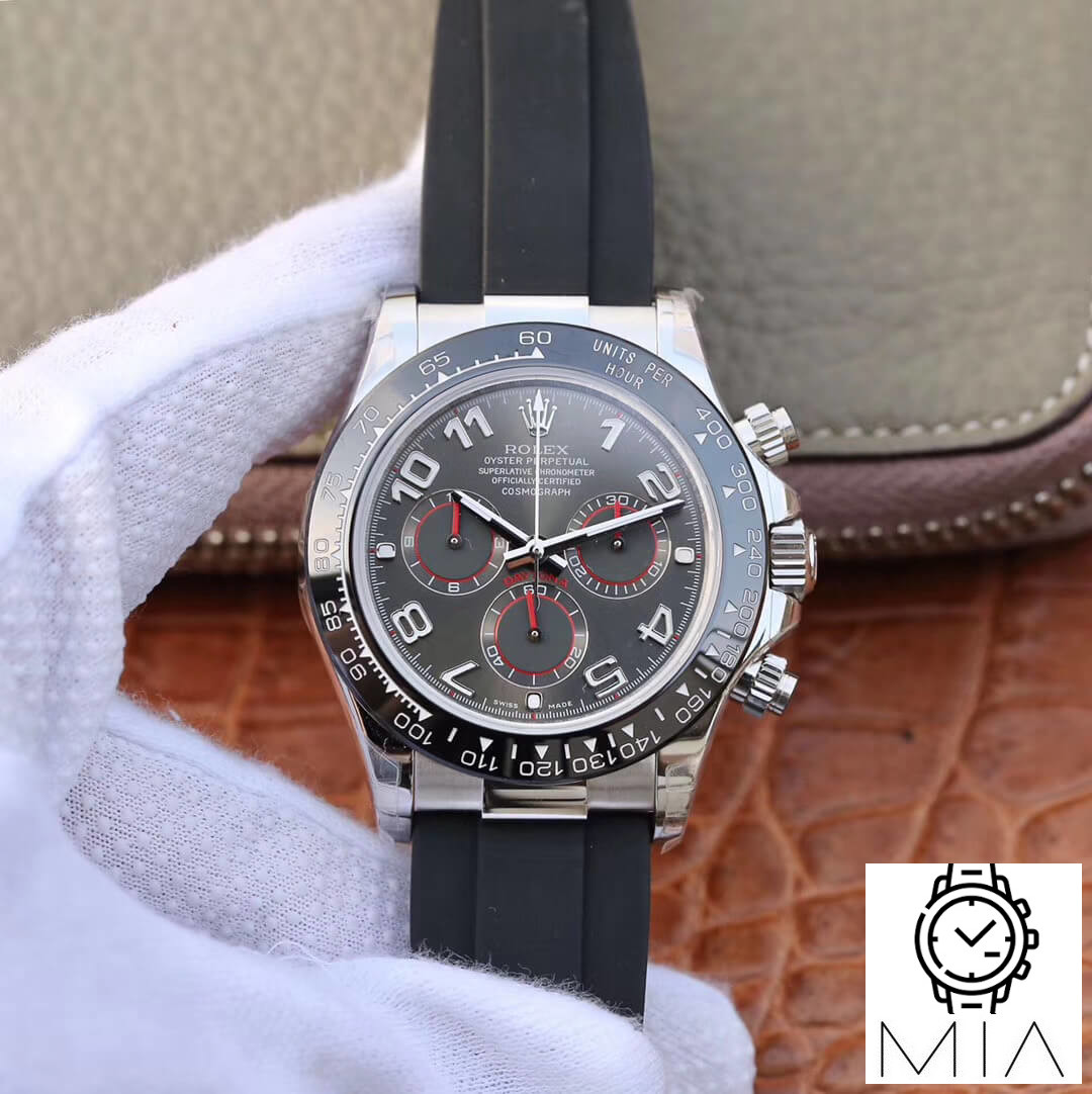 Rolex Daytona Cosmograph 40MM JH Factory Black Rubber Strap