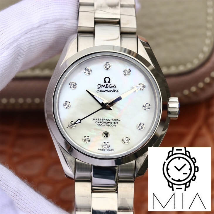 Omega Seamaster 231.10.34.20.55.002 Aqua Terra 150M 3S Factory Stainless Steel Bezel