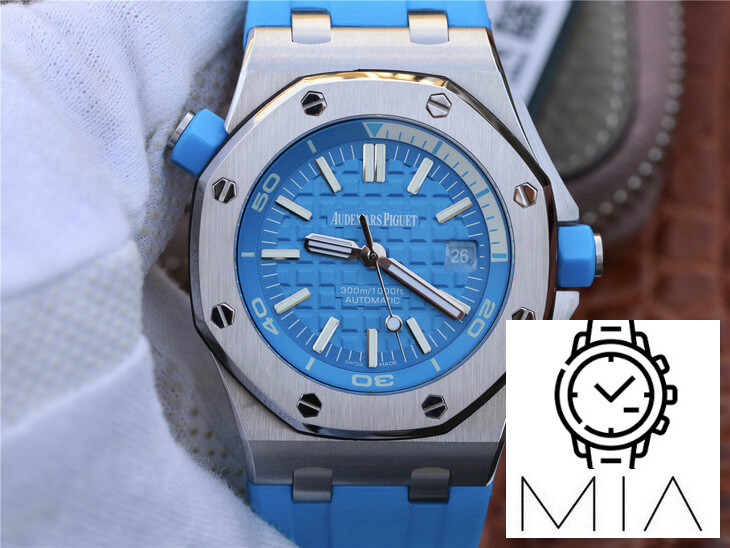 Audemars Piguet Royal Oak Offshore Diver 15710ST.OO.A032CA.01 JF Factory Blue Strap