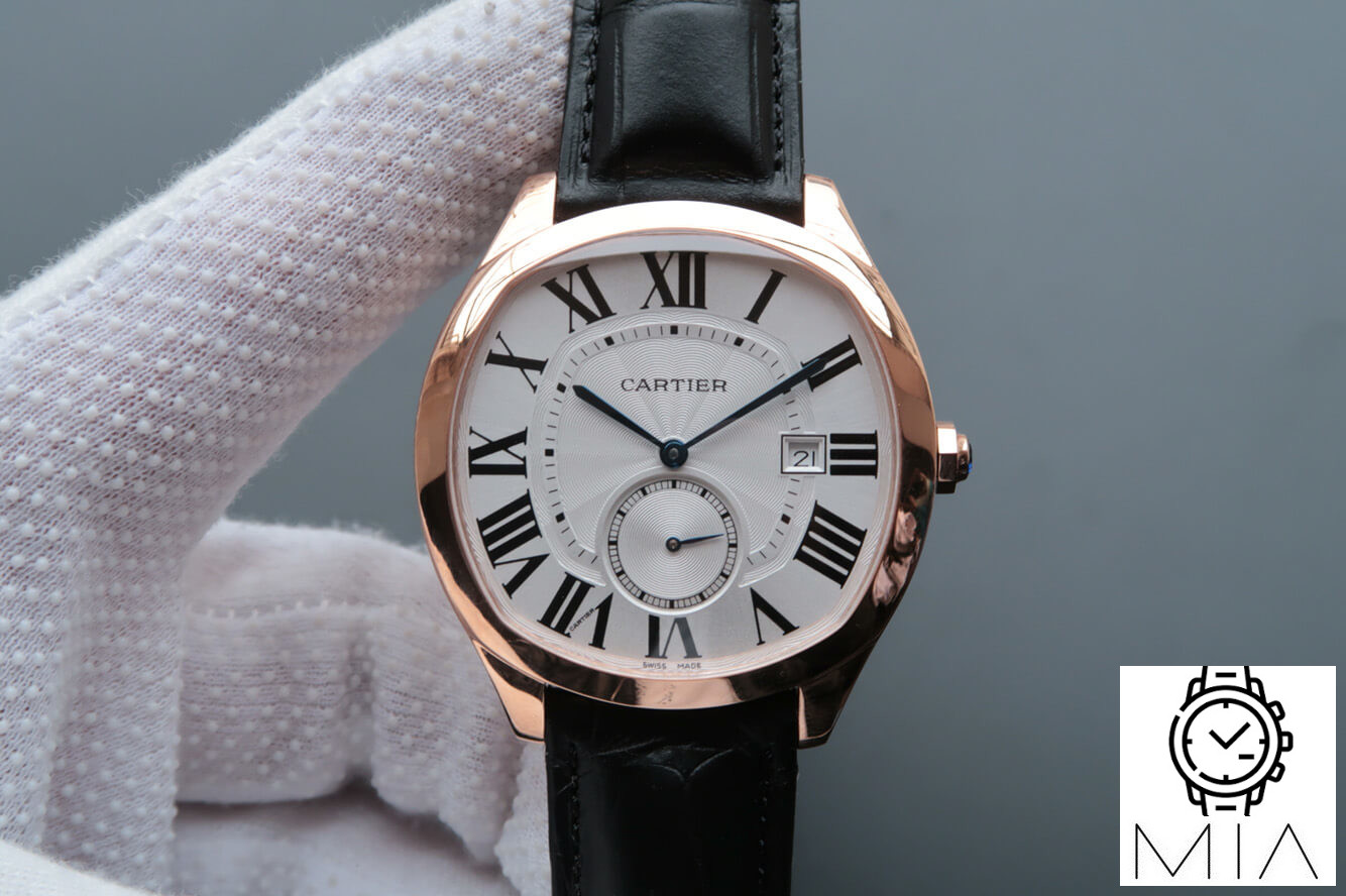 Drive De Cartier WGNM0003 V6 Factory Black Strap