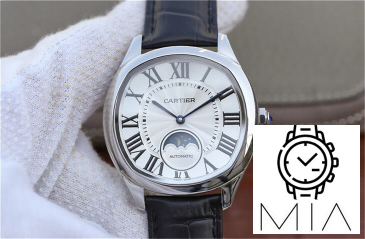 Drive De Cartier Moonphase WSNM0008 Black Strap