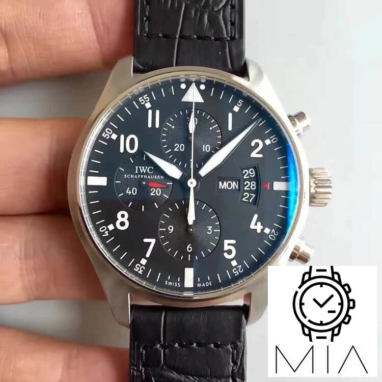 IWC Pilot IW37777 ZF Factory Black Strap
