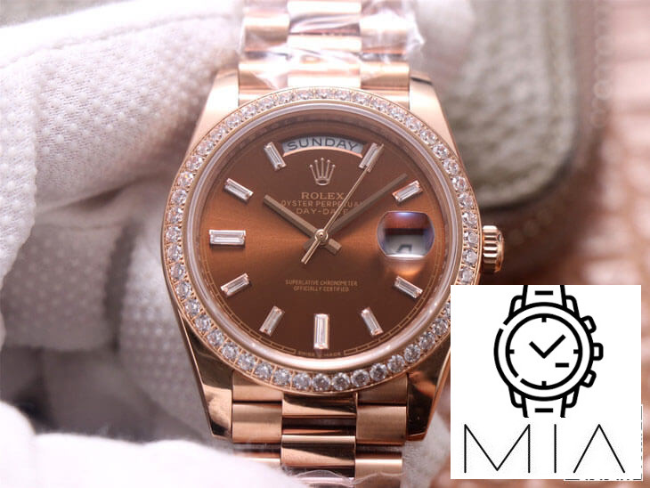 Rolex Day Date M228345RBR-0006 EW Factory Brown Dial