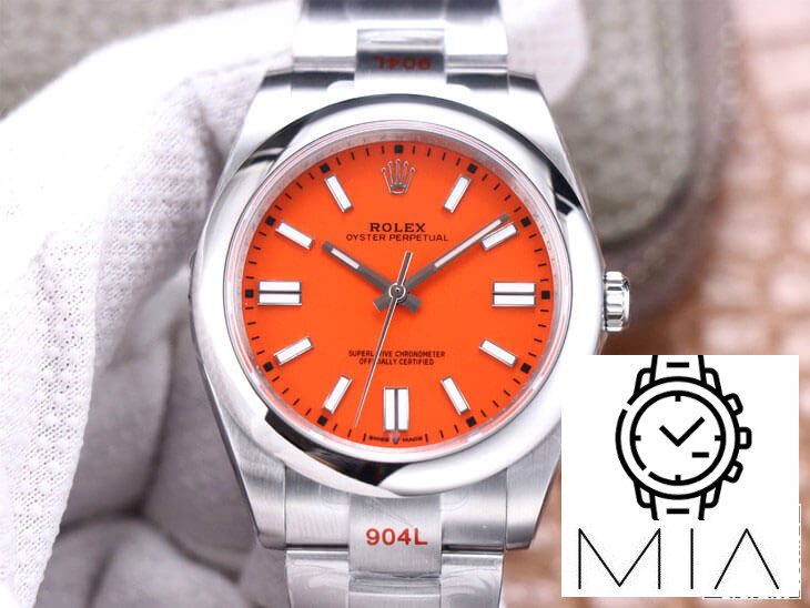 Rolex Oyster Perpetual M124300-0007 EW Factory Orange Dial