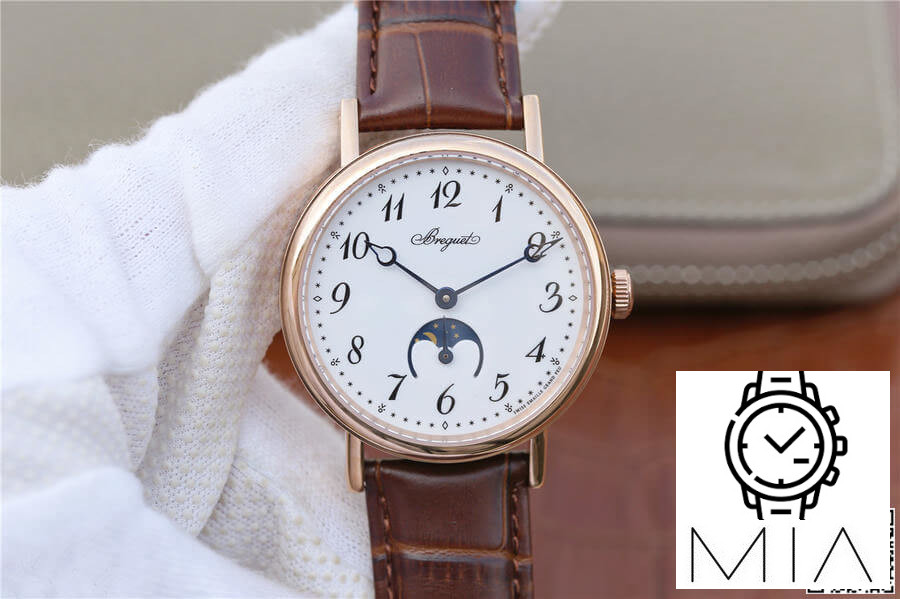 Breguet Classique Moonphase 9087BB TW Factory Brown Strap