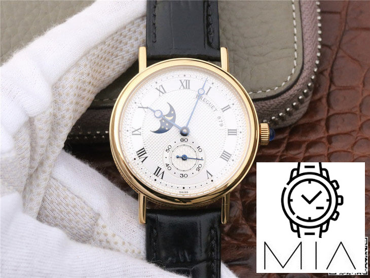 Breguet Classique Moonphase 4396 Black Strap