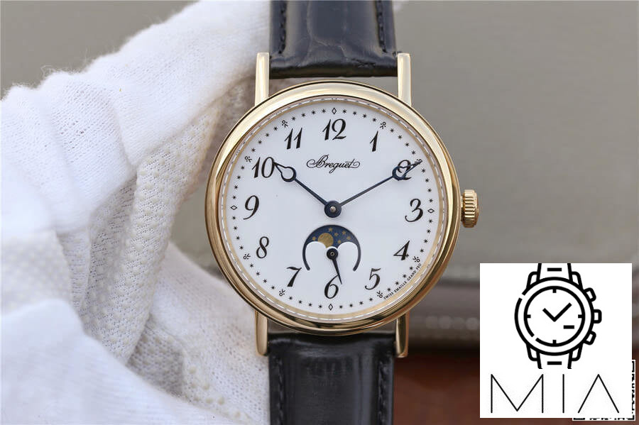 Breguet Classique Moonphase 9087BB/29/964 TW Factory Black Strap