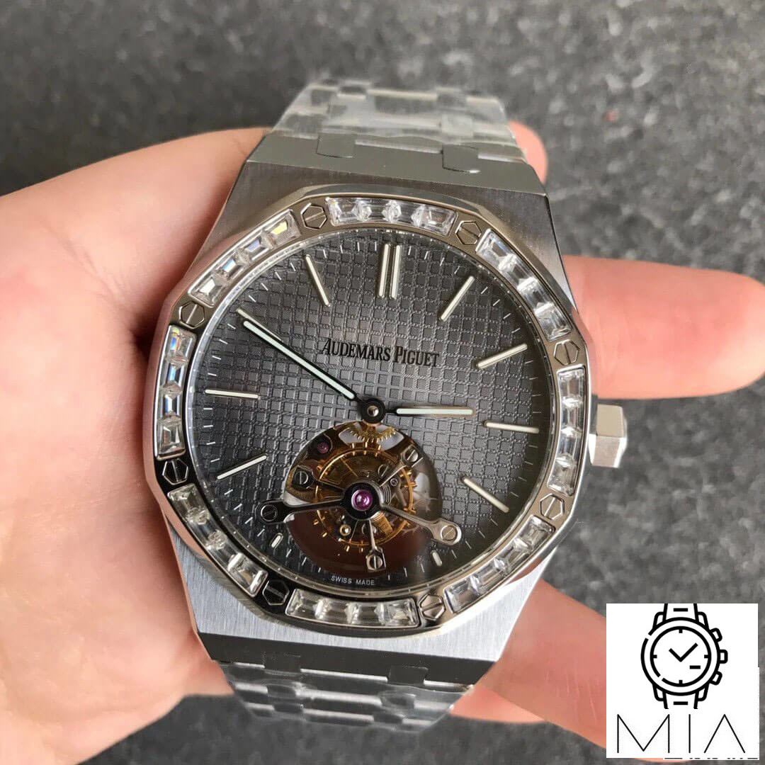 Audemars Piguet Royal Oak Tourbillon 26516PT.ZZ.1220PT.01 R8 Factory Diamond-Set Bezel
