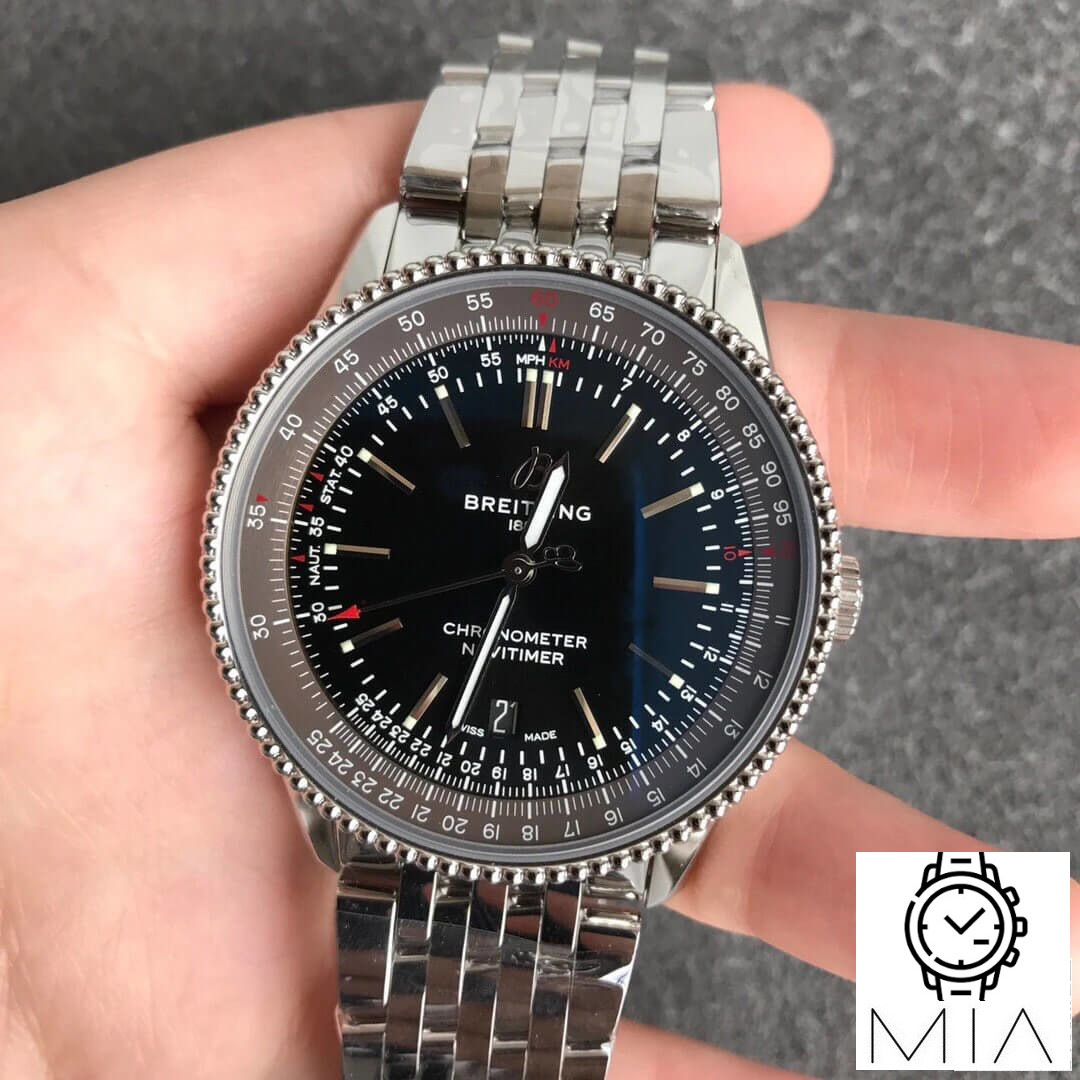 Breitling Navitimer 1 A17326241B1A1 V7 Factory Black Dial