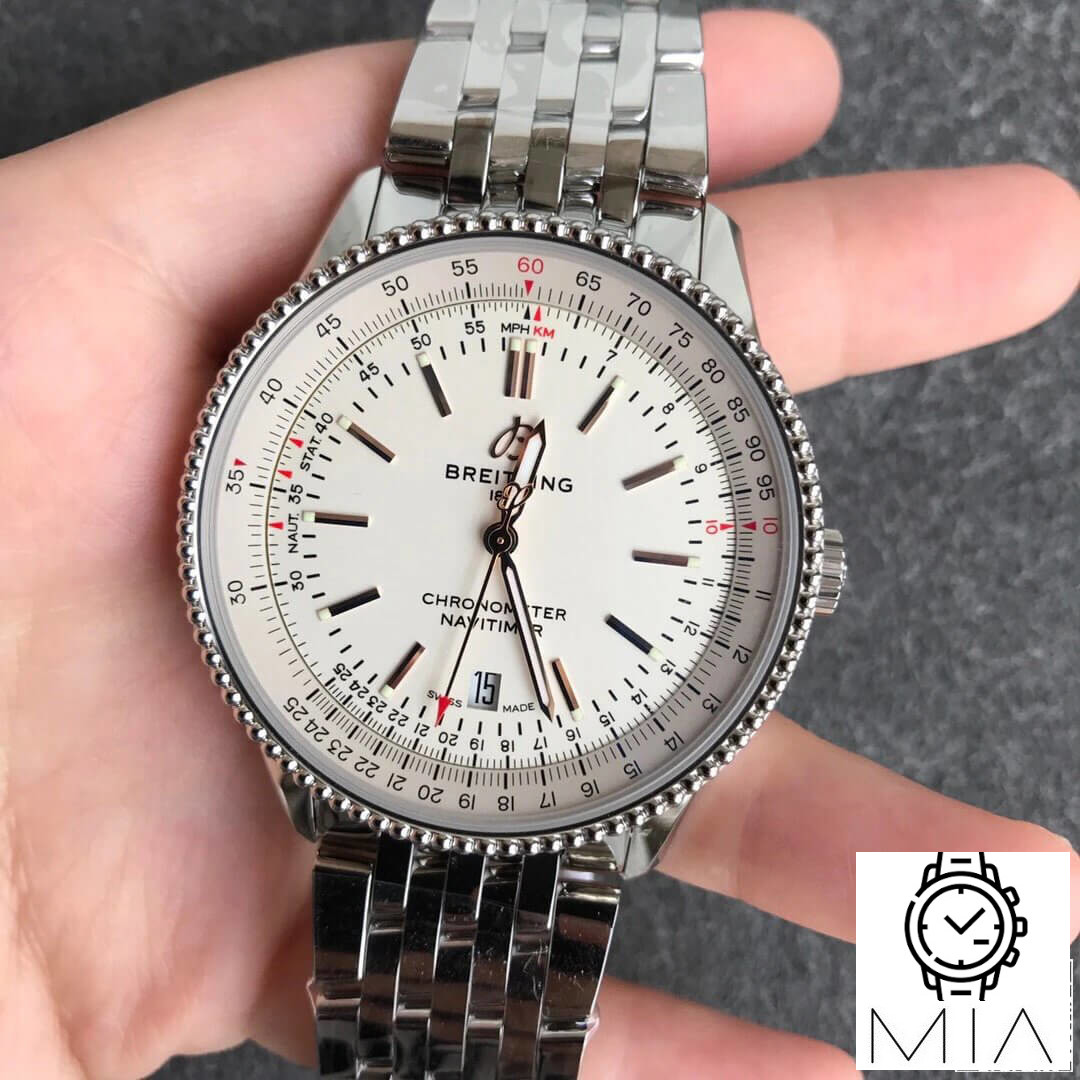 Breitling Navitimer 1 A17326211G1A1 V7 Factory Stainless Steel Strap