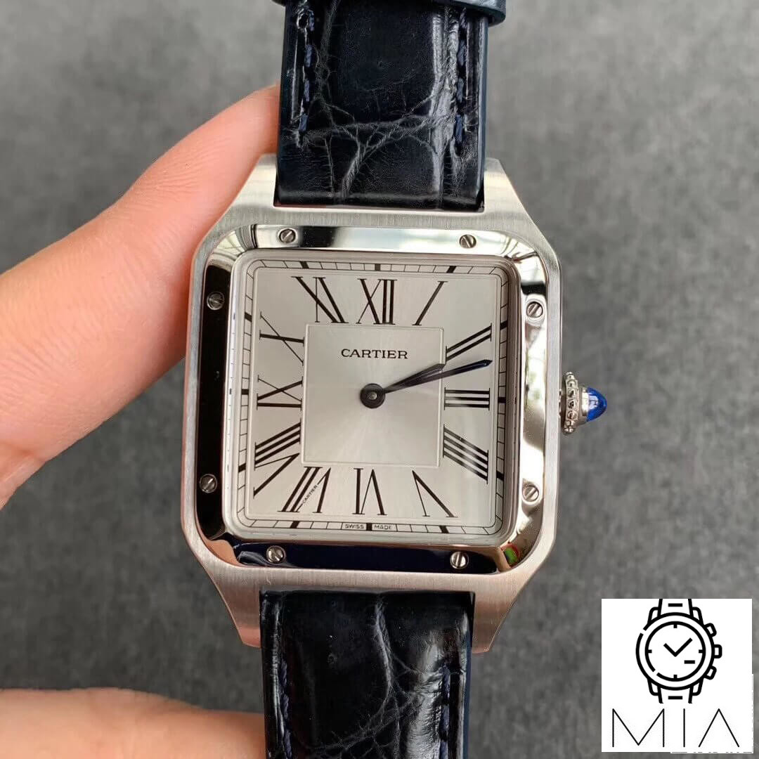 Cartier Santos WSSA0022 Men Watches Black Rubber Strap