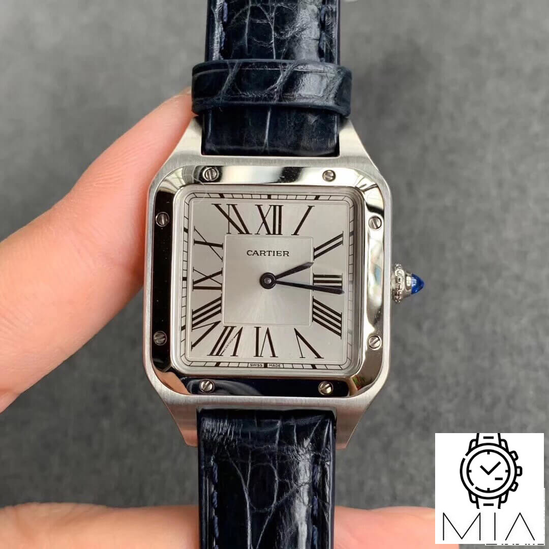 Cartier Santos WSSA0023 Ladies Black Strap