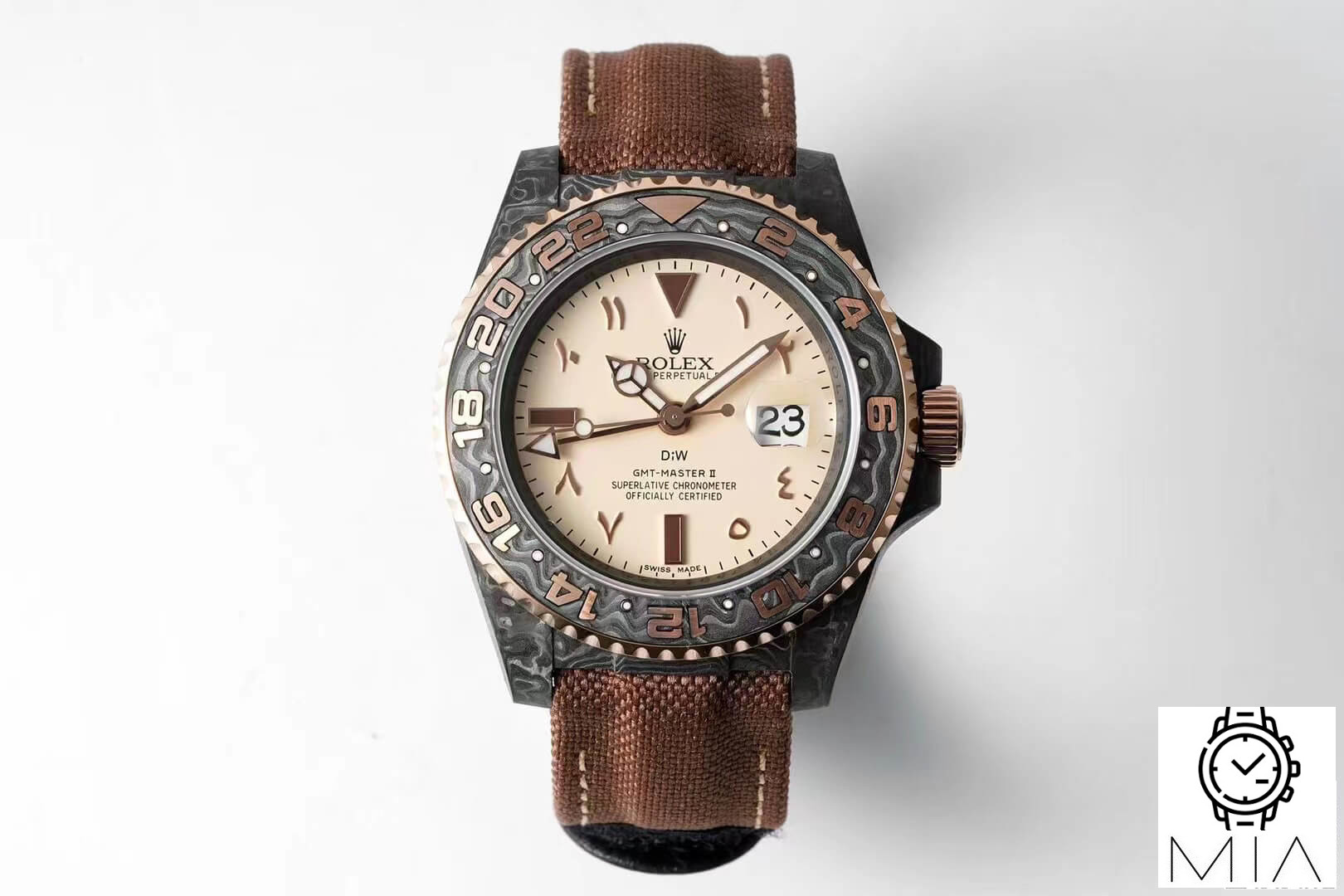 Rolex GMT-MASTER II Diw Brown Strap