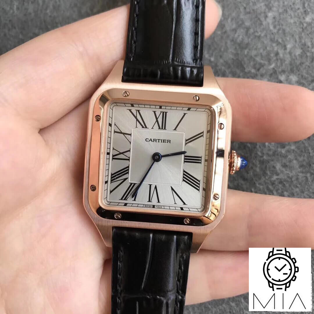 Cartier Santos WGSA0021 Men Watches Black Strap