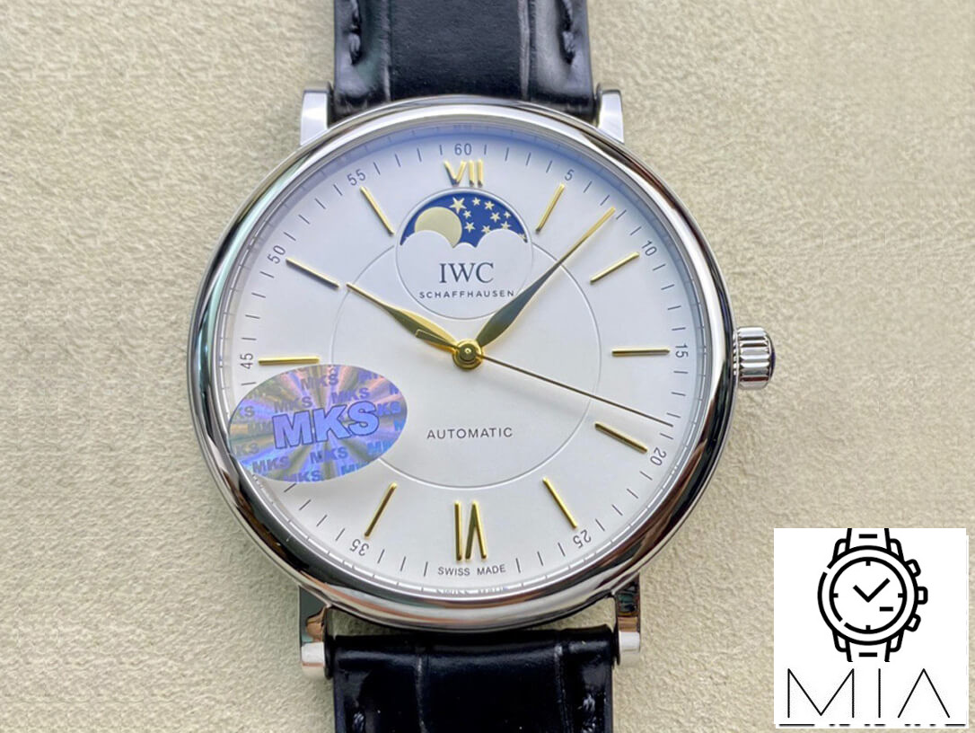 IWC Portofino Moon Phase IW459401 MKS Factory Black Strap