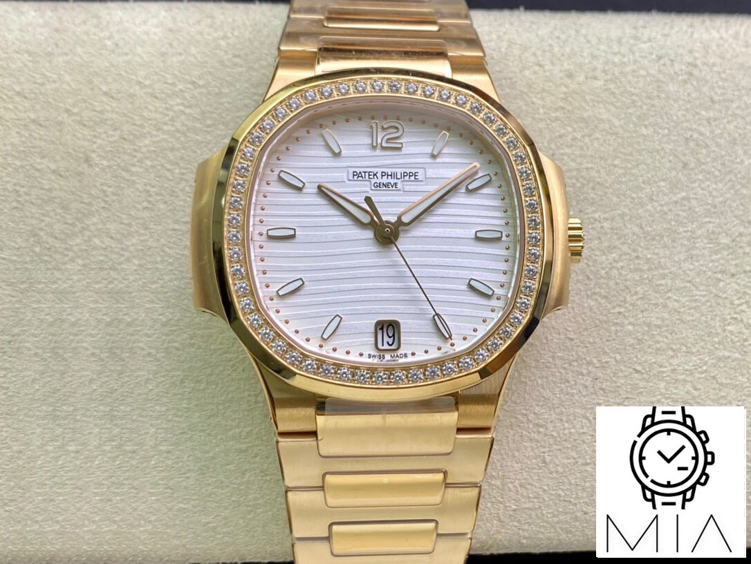 Patek Philippe Nautilus Ladies 7118/1200R-001 3K Factory Diamond-Set Bezel