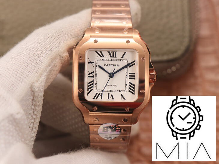 Cartier De Santos WSSA0010 BV Factory Rose Gold Case