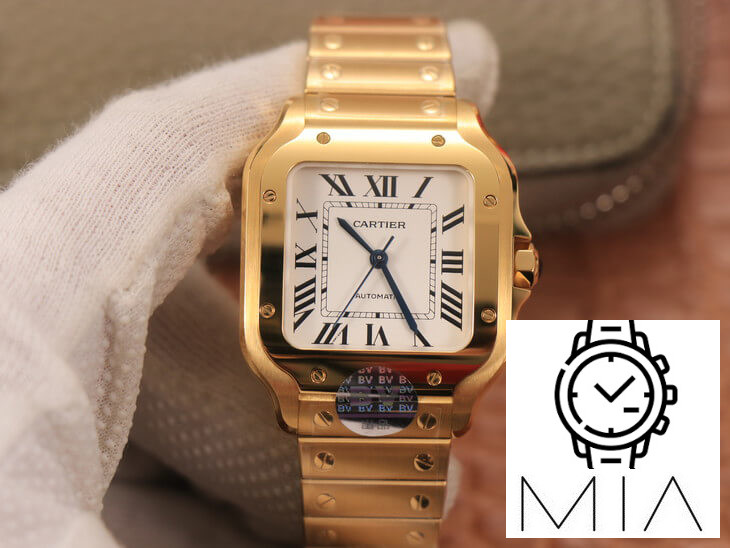 Cartier De Santos WSSA0010 BV Factory White Dial