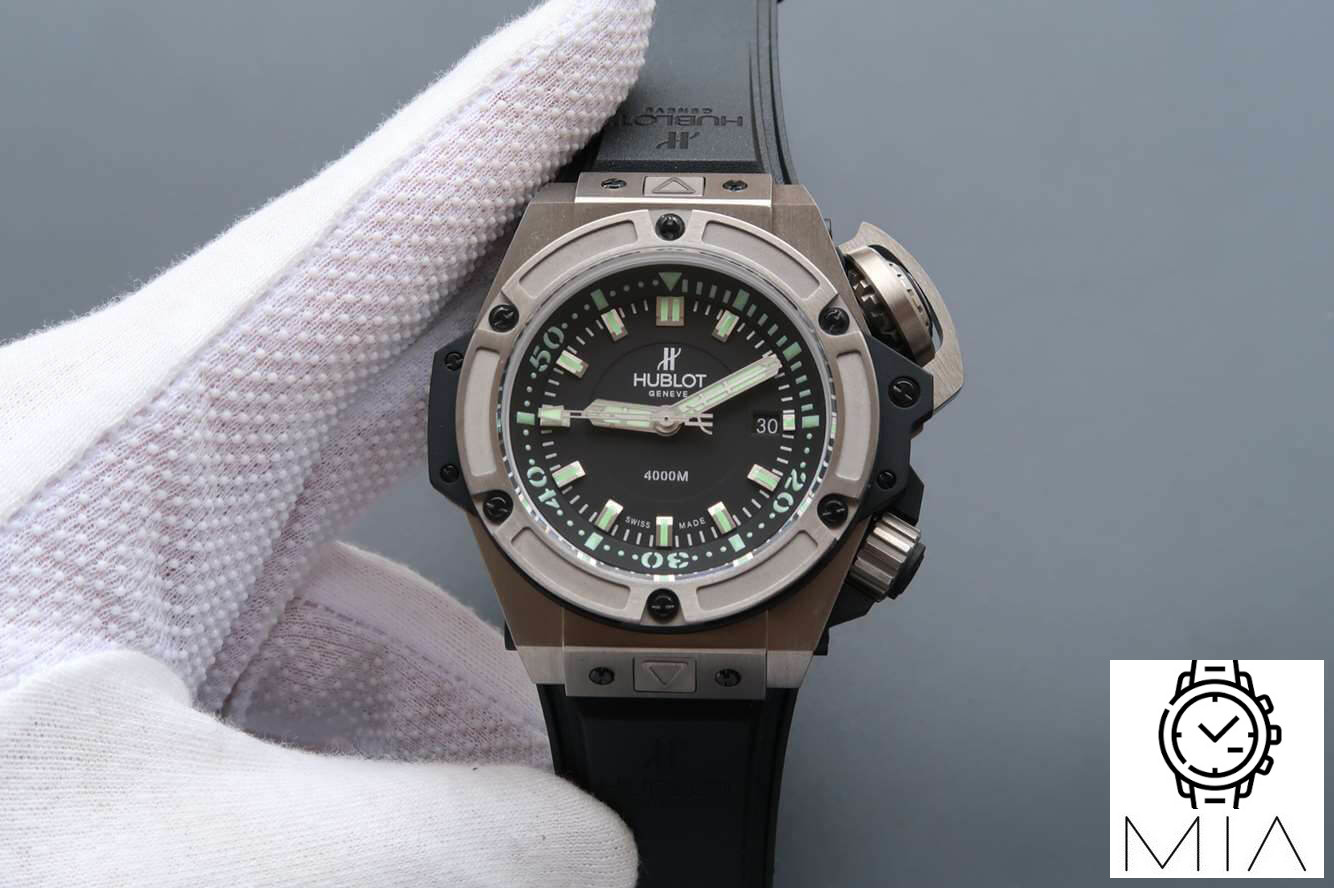 Hublot King Power Oceanographic 731.NX.1190.RX V6 Factory Black Strap