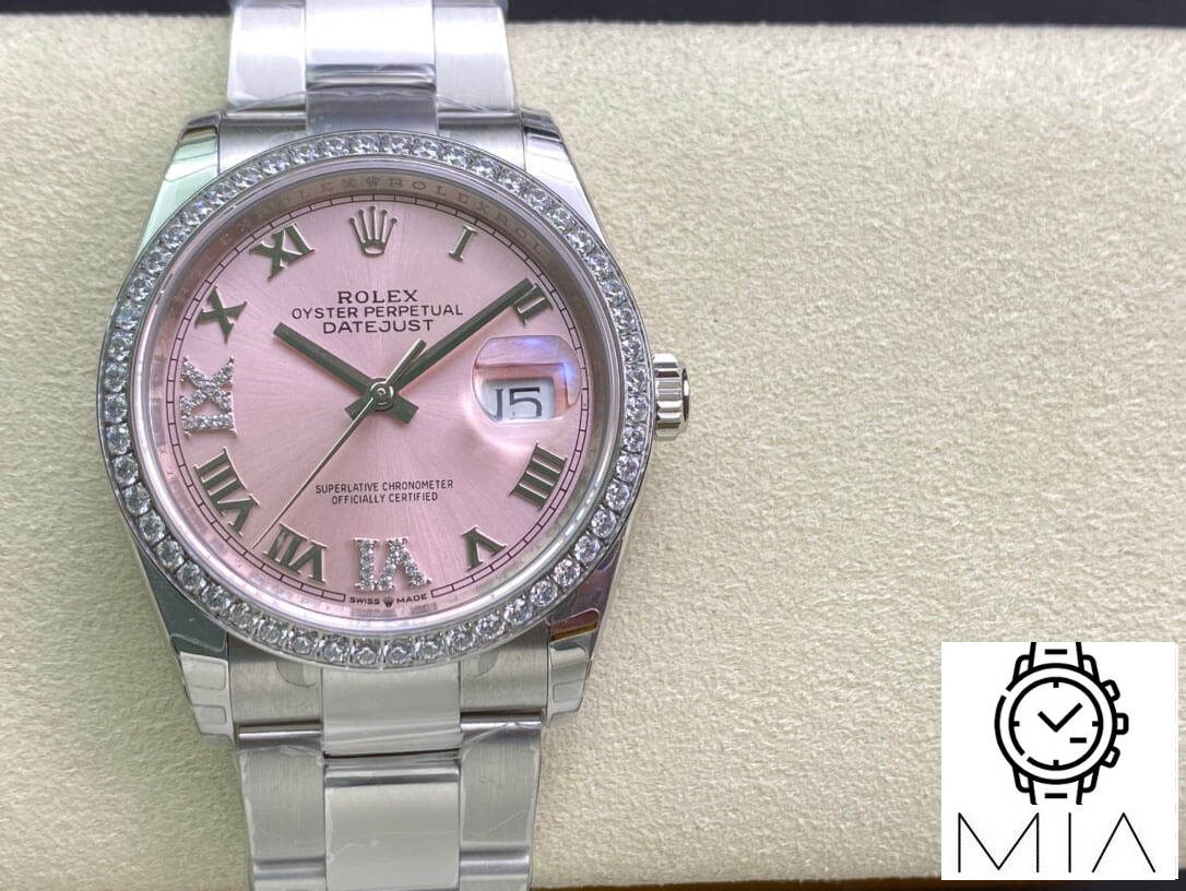 Rolex Datejust M126284RBR-0024 EW Factory Diamond-Set Bezel