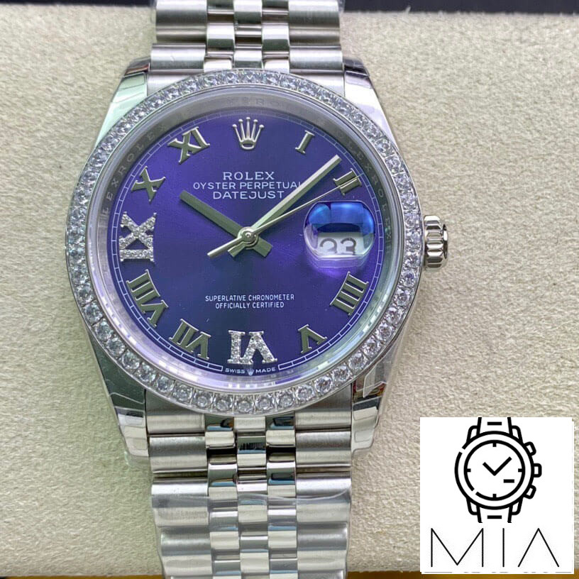 Rolex Datejust M126284RBR-0013 EW Factory Diamond-Set Bezel
